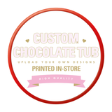 CREATE YOUR OWN CUSTOM ECO-SOL VINYL PRINTED CHOCOLATE TUB DECAL STICKERS