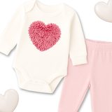 DTF TRANSFER | FLUFFY PINK HEART