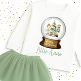 DTF TRANSFER | SAGE FIRST CHRISTMAS NUTCRACKER SNOWGLOBE