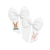 DTF MINI BOW TRANSFERS- PEEKING BUNNY TRANSFERS- PACK OF 3 - Eliza Henri