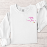 POCKET PENCIL PERSONALISED EMBROIDERED T-SHIRT- UNISEX