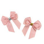 DUSKY GLITTER GROSGRAIN 4” RIBBON BOW - Eliza Henri