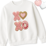 DTF TRANSFER | PINK GOLD XOXO PATCH STYLE