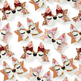 Freya the Baby Fawn Faux Leather DIY Hair Bow Loops & Craft Cutout Sheets