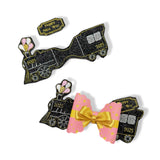 New Year Balloons 2025 Express Train Embroidered Bow Tails