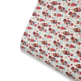 Candy Nutcracker Premium Faux Leather Fabric