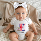 CUSTOM DTF TRANSFER - UNION JACK TEDDY ALPHABET & NAME