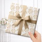 NEUTRAL BUNNY WRAPPING PAPER- PERSONALISED OPTIONS - Eliza Henri