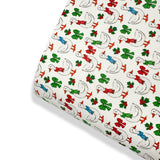 Ducks Christmas Premium Faux Leather Fabric