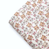 Bunny & Friends Premium Faux Leather Fabric