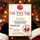 FATHER CHRISTMAS NICE LIST- 2025 STANDARD EDITION- A4 PREMIUM CARD