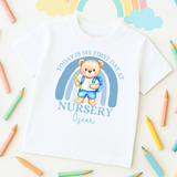 CUSTOM DTF TRANSFER | FIRST DAY AT NURSERY- BLUE