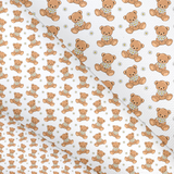 FLOWER BEAR CANVAS LUX PREMIUM PRINTED FABRIC- 3 SIZES