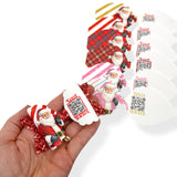 TRADITIONAL SANTA TRACKER BOW 3.5” | PRE CUT DIY HAIR BOW LOOPS
