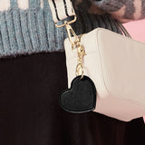 BOUTIQUE LEATHER HEART KEYRING