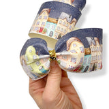 THE CHRISTMAS VILLAGE LEATHERETTE MEGA BOW STRIPS- 2 SIZES