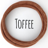 Skinny Nylon Headbands- Dainties- Toffee