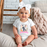 DTF TRANSFER - HAPPY MOTHER'S DAY BANNER - BABY ELEPHANT & MUMMY WITH BOW- 2 SIZES