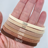 Skinny Nylon Headbands- Dainties- chocolate