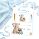 MOTHER'S DAY- SUPER MUMMY TEDDY BEAR BLUE V.2- CHOCOLATE WRAPPER - Eliza Henri