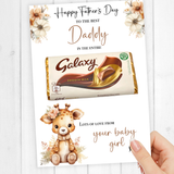 SWEET NEUTRAL FLOWER GIRAFFE FATHER’S DAY GALAXY BOARDS – PREMIUM CARD