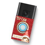 DOORBELL STICKER - RING 2ND GEN- CUTE GLITTER ELF CAM- DECAL