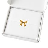 GOLD COQUETTE BOW CUSTOM CUT SOLVENT STICKER- GLOSSY OR MATTE