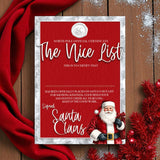 NICE LIST CERTIFICATES - SANTA’S SUIT EDITION 2025- A4 PREMIUM CARD