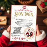 MY FIRST WELSH LETTER FROM SANTA CLAUS 2025- A4 PREMIUM CARD