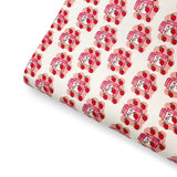 Strawberry Milkshakes Premium Faux Leather Fabric