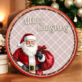 TARTAN SANTA | CHOCOLATE TUB DECALS