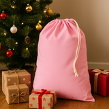 PINK COTTON CANVAS SACK (2 SIZES)