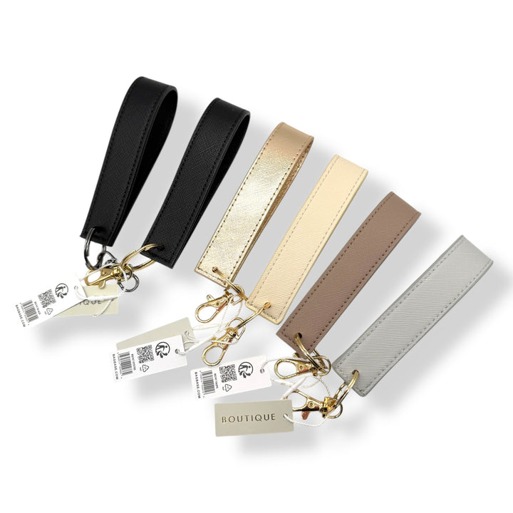 BOUTIQUE LEATHER WRISTLET KEYRINGS