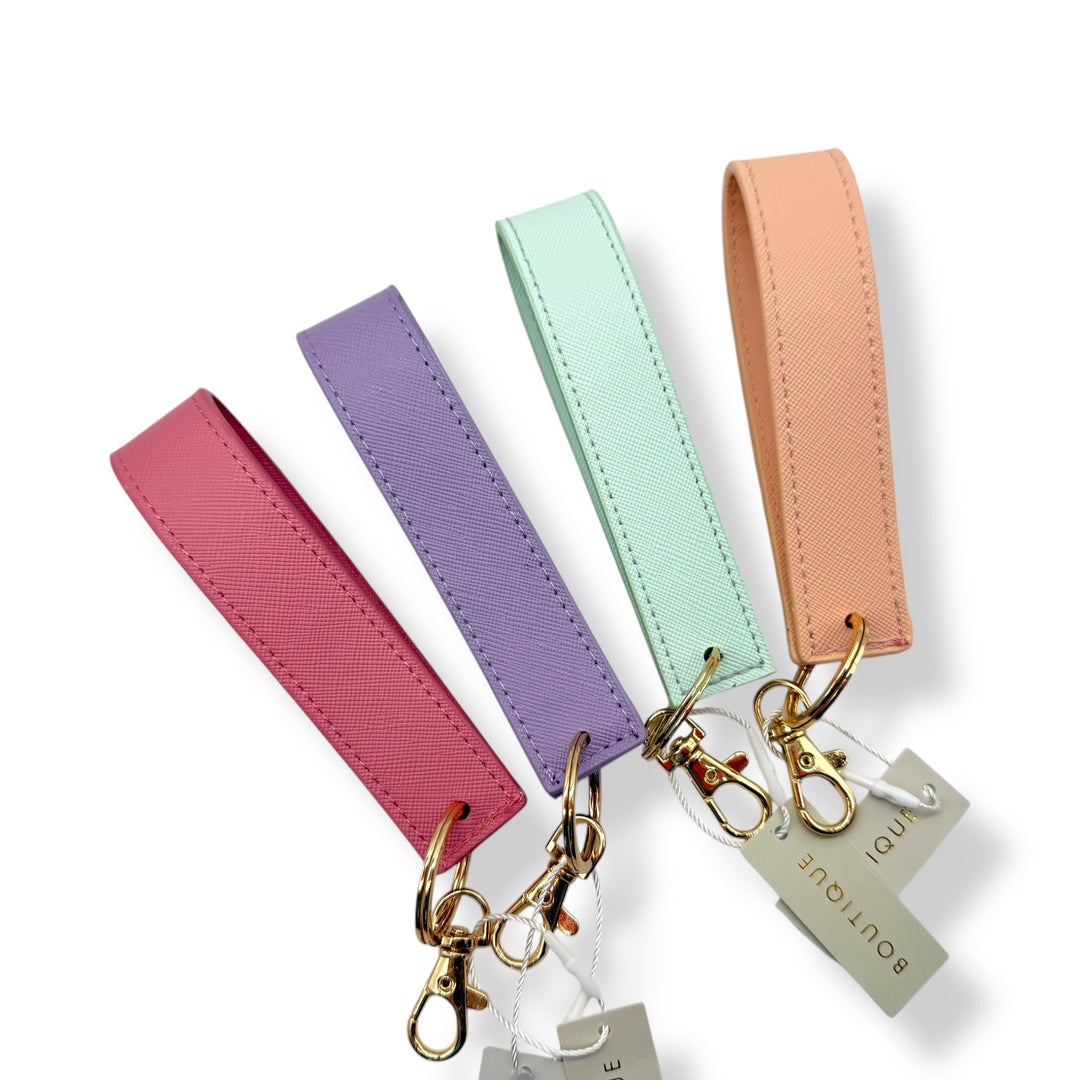 BOUTIQUE LEATHER WRISTLET KEYRINGS