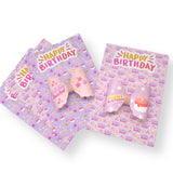 Happy Birthday Bow Display Cards- Pack of 4