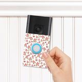 DOORBELL STICKER - RING 2ND GEN- ELFIE PATTERN- UV DECAL
