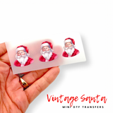 Vintage Santa DTF Mini Transfers 1''