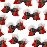 JINGLE BELL ROCK BOWS 3.5” | PRE CUT DIY HAIR BOW LOOPS