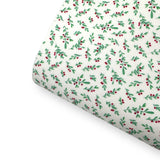 Mistletoe Branches- Felt, Suede, Velvet or Satin Premium Fabric Sheets