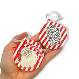 Believes -Santa Faux Leather Baubles with tracker- Hand Cut Outs