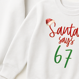 DTF TRANSFER | SANTA SAYS 67