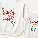 DTF TRANSFER | SANTA SAYS 67