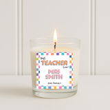 PERSONALISED RETRO CHECK | CANDLE SOLVENT STICKERS