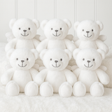 BULK PACKS- MUMBLES WHITE ANGEL BEAR- PACK OF 6
