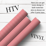 SCHOOL GINGHAM HTV PATTERNED HTV & SELF ADHESIVE VINYL