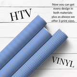 SCHOOL GINGHAM HTV PATTERNED HTV & SELF ADHESIVE VINYL
