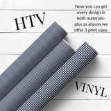 SCHOOL GINGHAM HTV PATTERNED HTV & SELF ADHESIVE VINYL