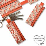 DIY APPLE TEACHER RULER | LEATHERETTE KEYRING CUT-OUTS