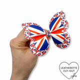 UNION JACK | LEATHERETTE DIY BUTTERFLY HAIR BOW