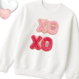 DTF TRANSFER | FLUFFY PINK XOXO PATCH STYLE